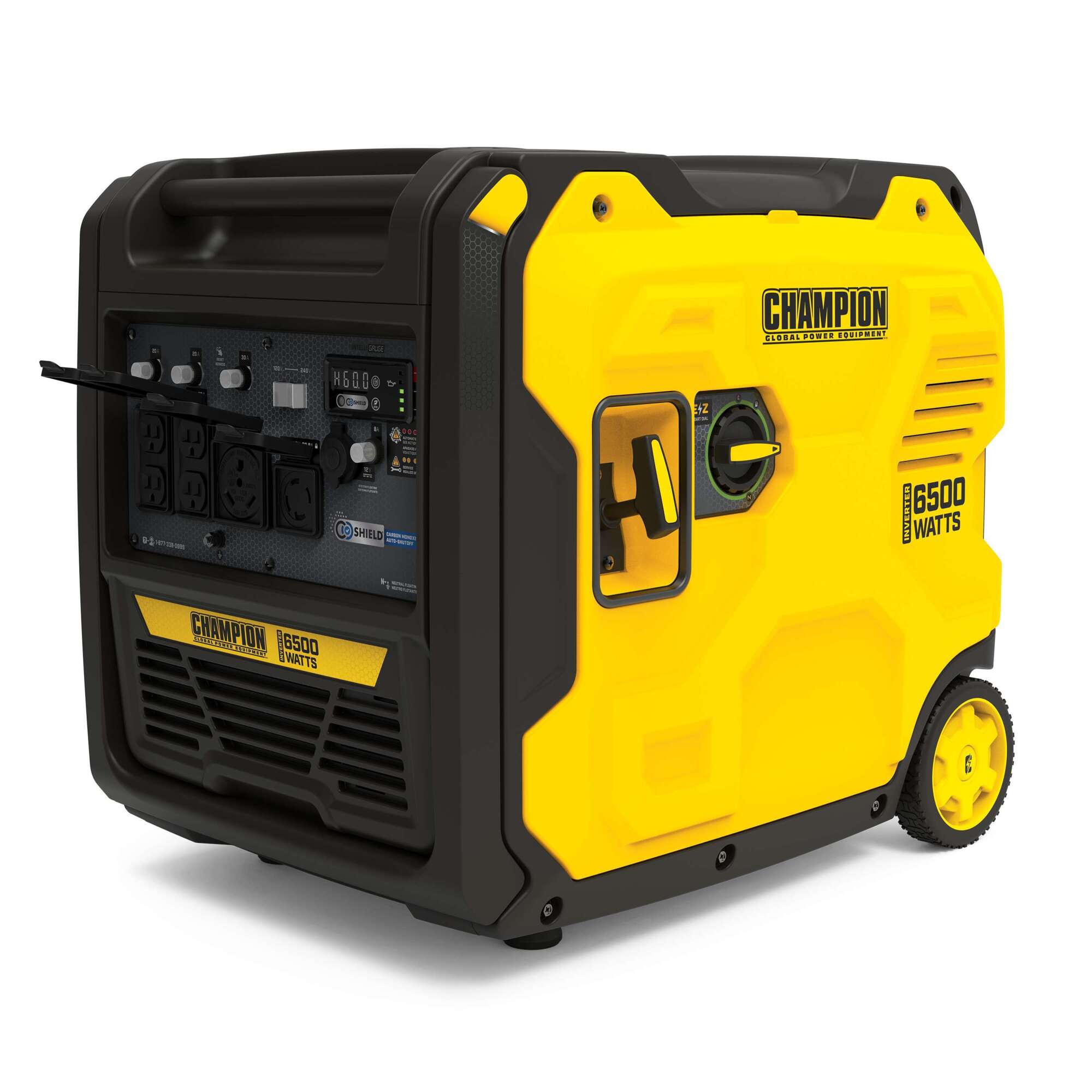 Champion Power Equipment 6500-Watt RV Ready Portable Inverter Generator — Quiet Technology, CO Shield, 224cc Engine, 18-Hour Run Time, Model# 201513